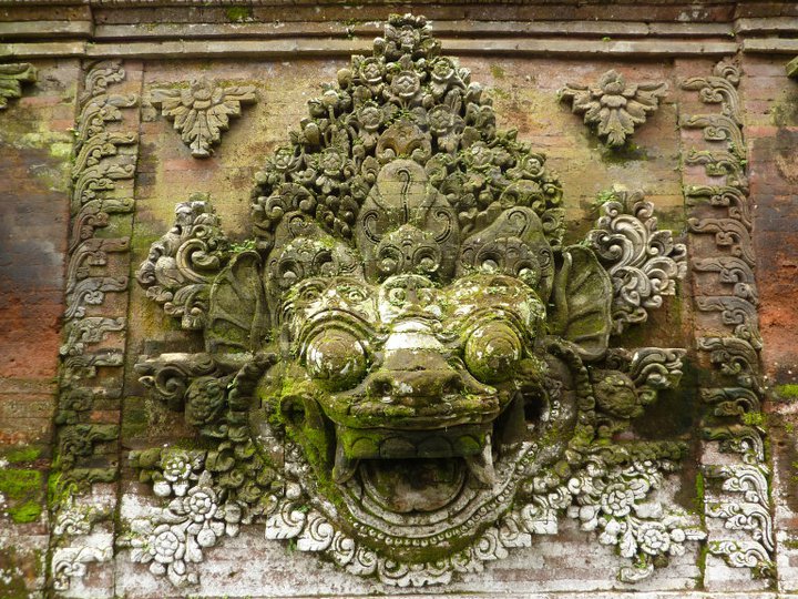Bhoma carving from Puri Saren Agung, Ubud, Bali